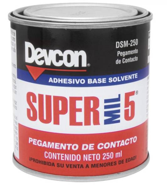 189961 DEVCON - Pegamento de contacto super mil 5 250ml Devcon