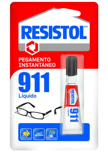 190214 RESISTOL - Pegamento instantaneo 02.0gr liquido 911 Resistol