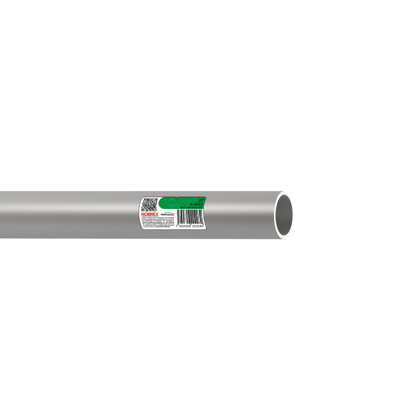 190952 KOBREX - Tubo conduit pared delgada acero 025mm 1