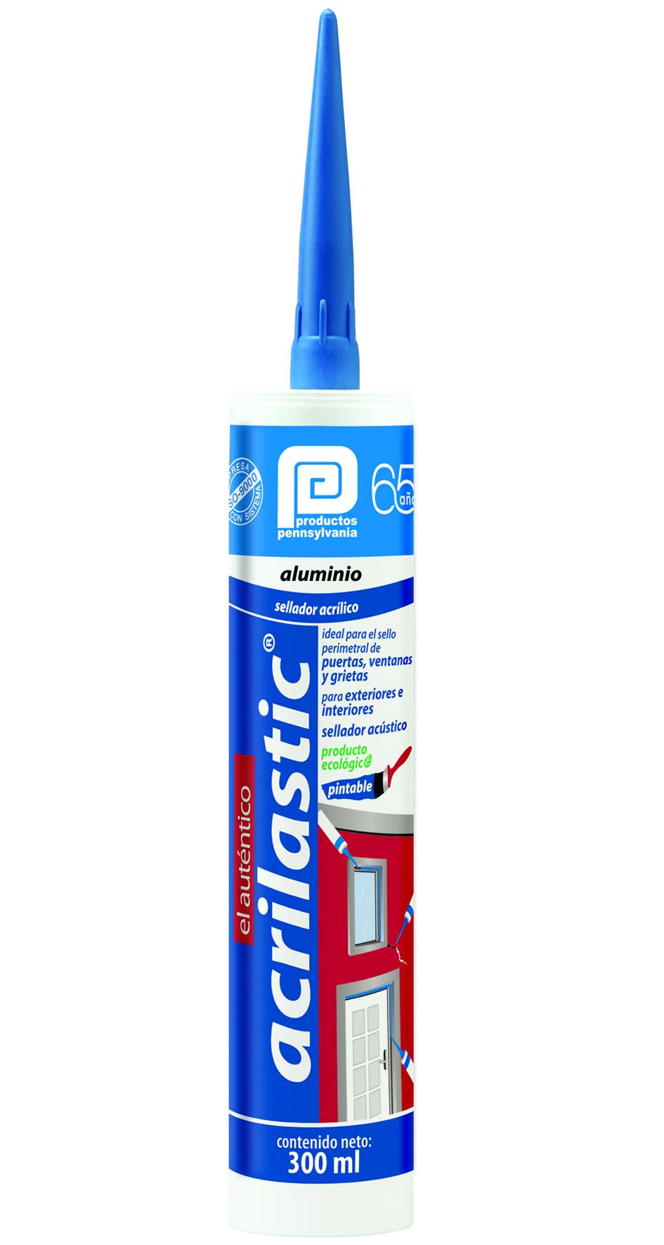 192440 PENSILVANIA - Sellador acrilico cartucho 300ml aluminio Acrilastic Pennsylvania