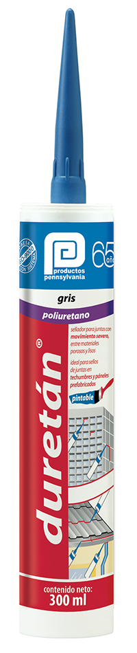 192443 PENSILVANIA - Sellador poliuretano cartucho 300ml gris Duretan Pennsylvania