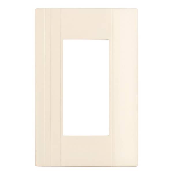 193021 MONTANA - Placa para contacto duplex marfil Montana