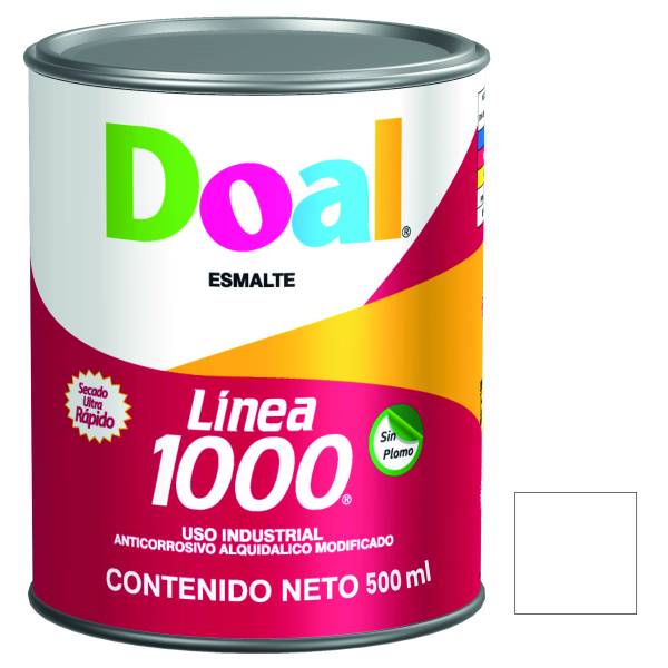 193043 DOAL - Esmalte linea 1000 1020 blanco 0.5l Doal