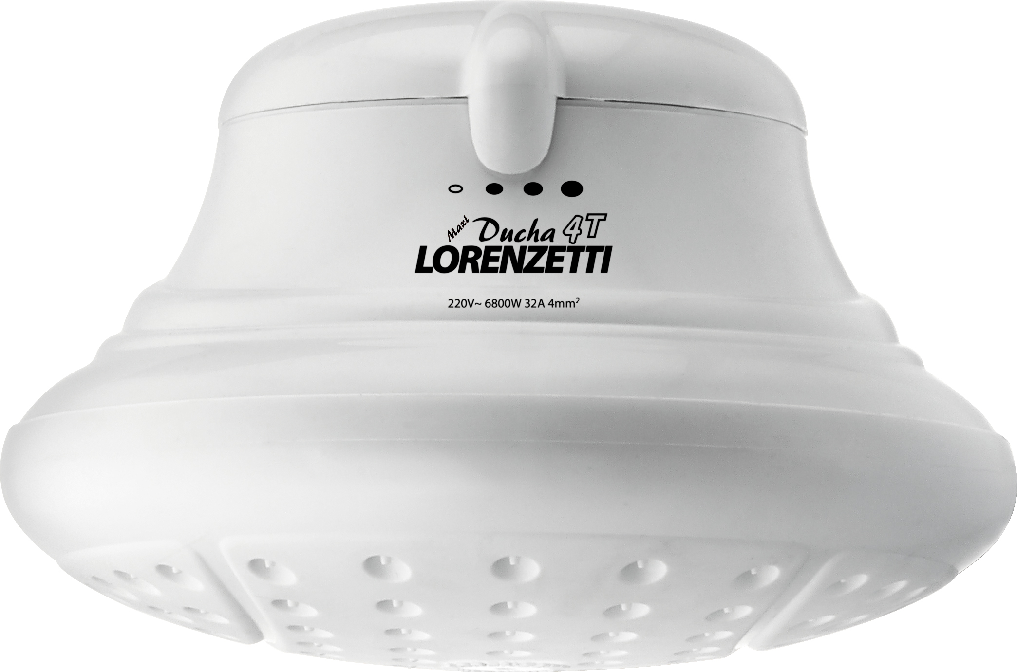 193118 LORENZETTI - Regadera electrica 4 temperaturas sin brazo blanca Bella Lorenzetti
