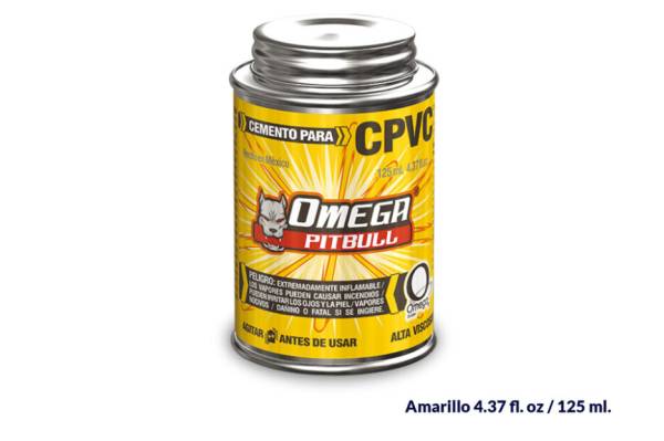 193164 OMEGA SOLDADURAS - Pegamento para CPVC 125ml 1/8 Omega