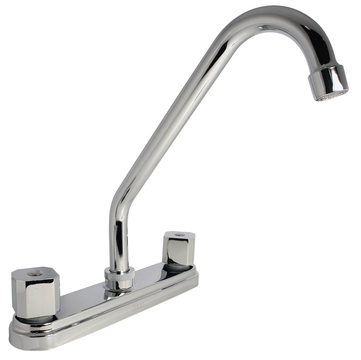 193202 RUGO - Mezcladora fregadero de bronce tipo standard maneral standard 1/4 de vuelta cromada 8IS Rugo