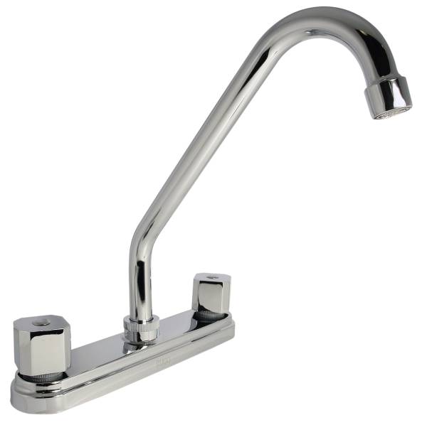 193202 RUGO - Mezcladora fregadero de bronce tipo standard maneral standard 1/4 de vuelta cromada 8IS Rugo