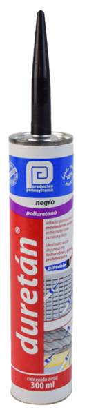 193456 PENSILVANIA - Sellador poliuretano cartucho 300ml negro Duretan Pennsylvania