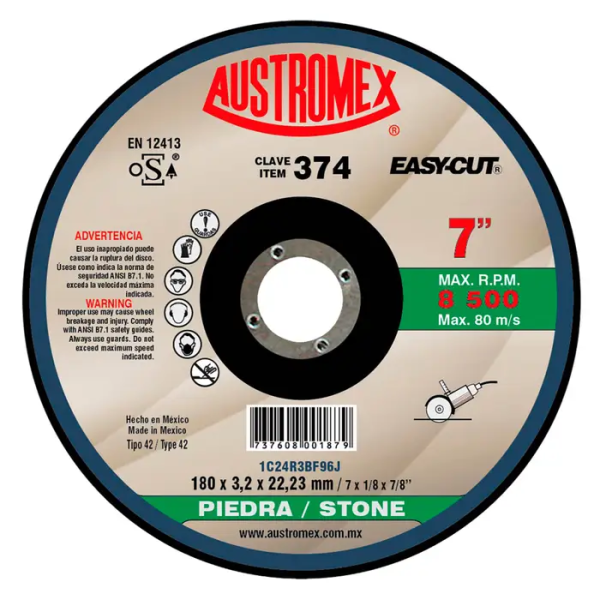 193739 AUSTROMEX - Disco corte piedra 7
