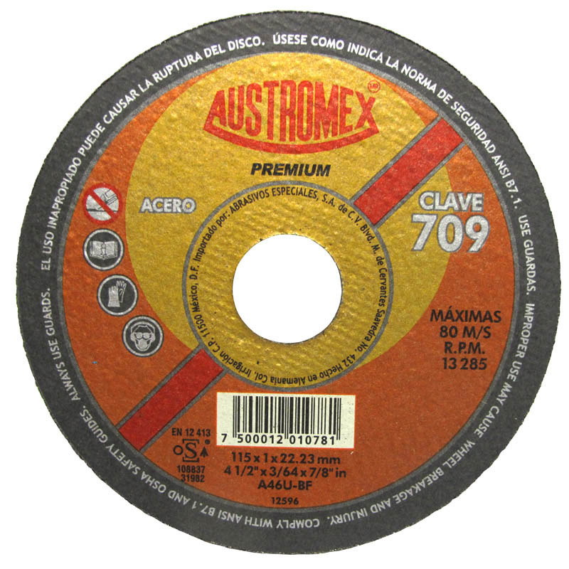 193742 AUSTROMEX - Disco corte metal 4-1/2