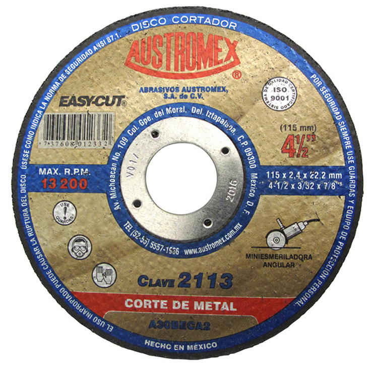 193751 AUSTROMEX - Disco corte metal 4-1/2