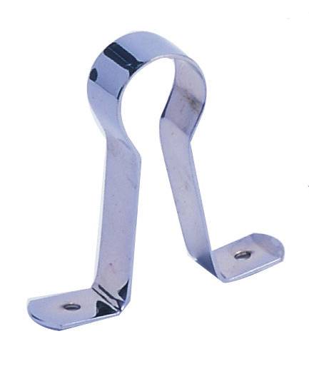 193822 HANDY HOME - Soporte central para tubo redondo cromado sin tornillo Handy Home