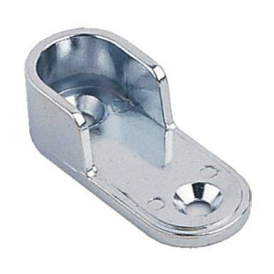 193824 HANDY HOME - Brida para tubo ovalado cromado con tornillos Handy Home