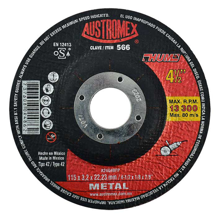 193840 AUSTROMEX - Disco corte metal 4-1/2