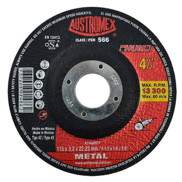 193840 AUSTROMEX - Disco corte metal 4-1/2