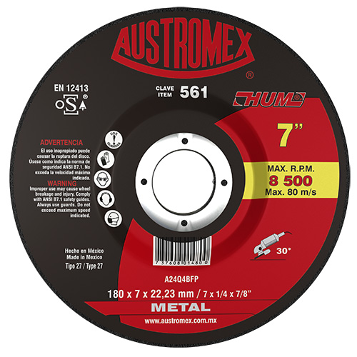 194725 AUSTROMEX - Disco desbaste metal 7