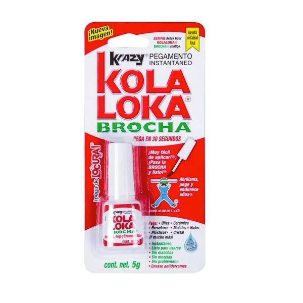 195323 KOLALOKA - Pegamento instantaneo 05.0gr brocha KBR5 Kolaloka