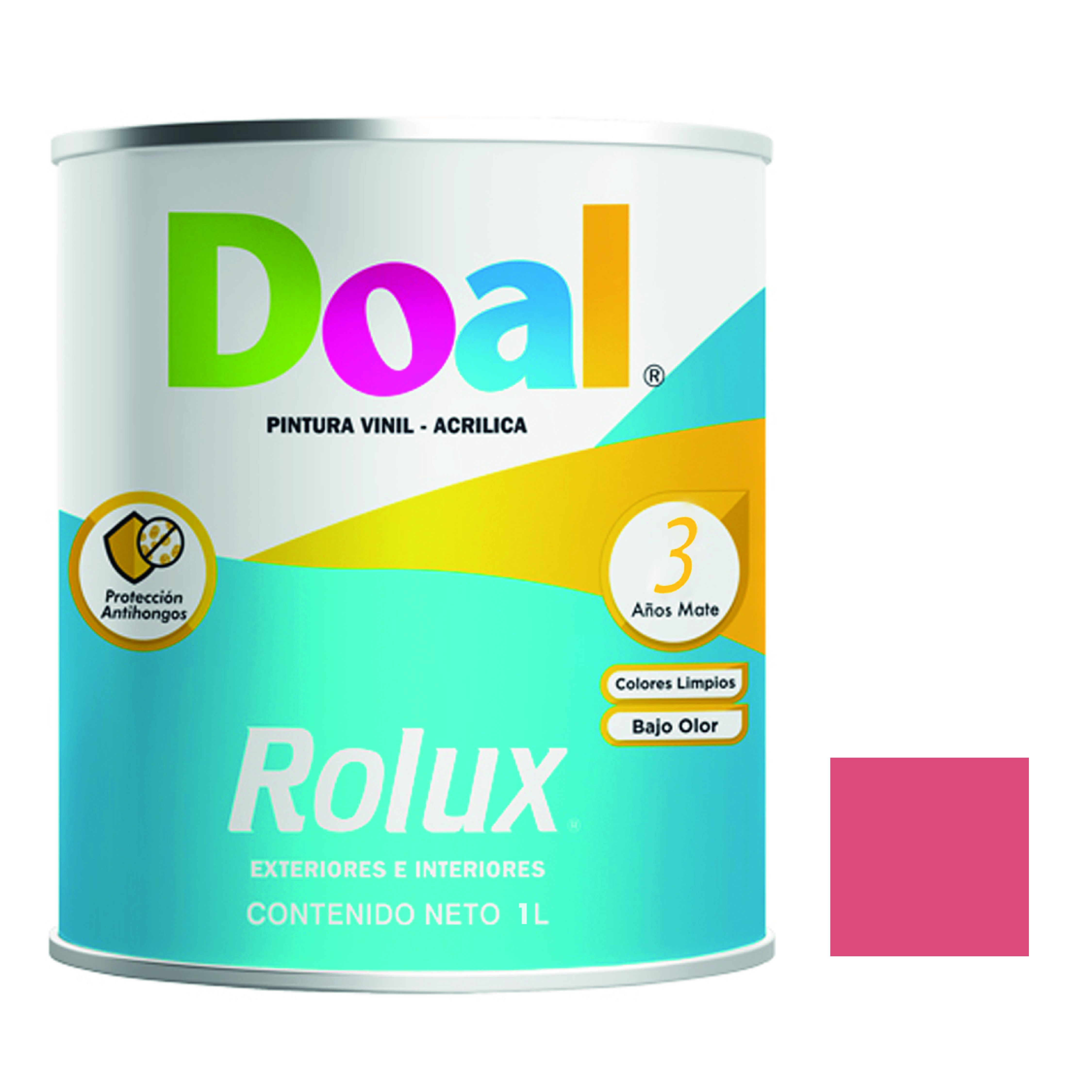 195615 DOAL - Pintura vinil rolux toronja 1.0 lt Doal