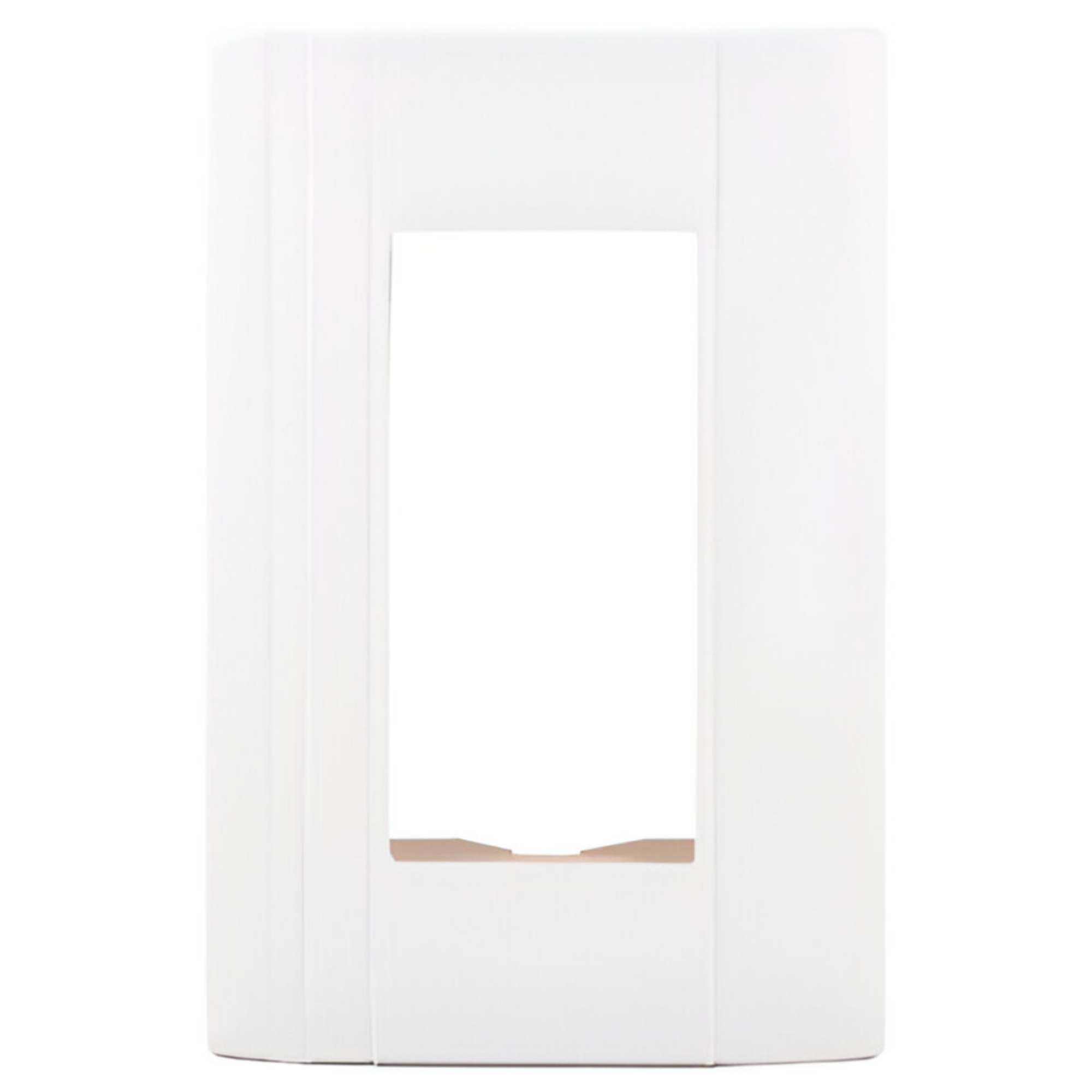 196572 MONTANA - Placa para contacto duplex blanco Montana