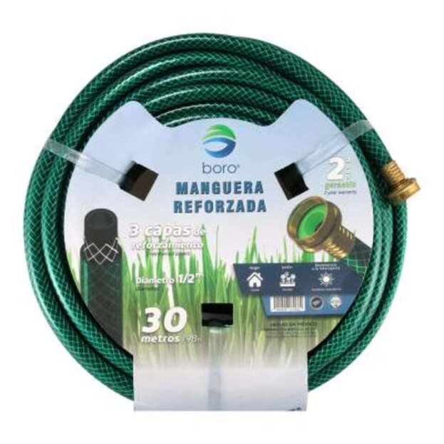 197283 BORO - Manguera jardin 4 capas tramada arm 013mm 1/2