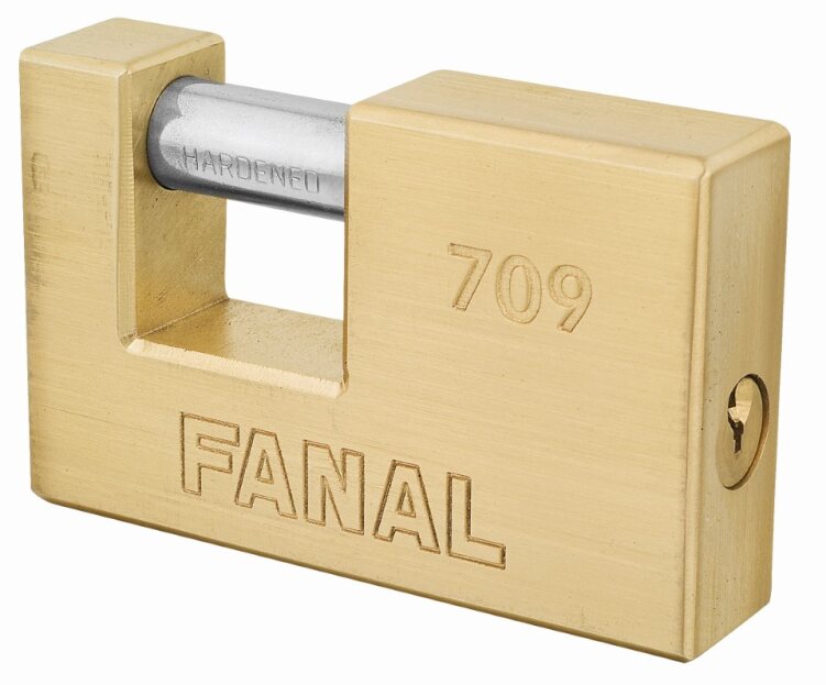 197597 FANAL - Candado laton 75mm llave tradicional antipalanca pulido Fanal