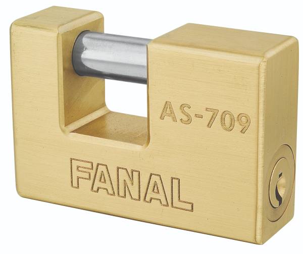 197598 FANAL - Candado laton 75mm llave de puntos antipalanca pulido Fanal