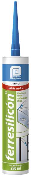 197641 PENSILVANIA - Silicon multiusos cartucho 280ml negro Ferresilicon Pennsylvania