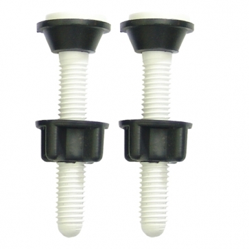 197806 COFLEX - Tornillo acoplar para sanitario plastico con 2pz 060mm PB2040 Coflex