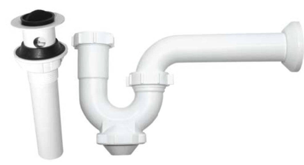 197815 COFLEX - Trampa para lavabo rigida PVC blanca pb9001 Coflex