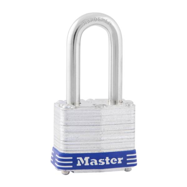 199088 MASTER LOCK - Candado laminado 40mm llave tradicional gancho largo en blister Master Lock