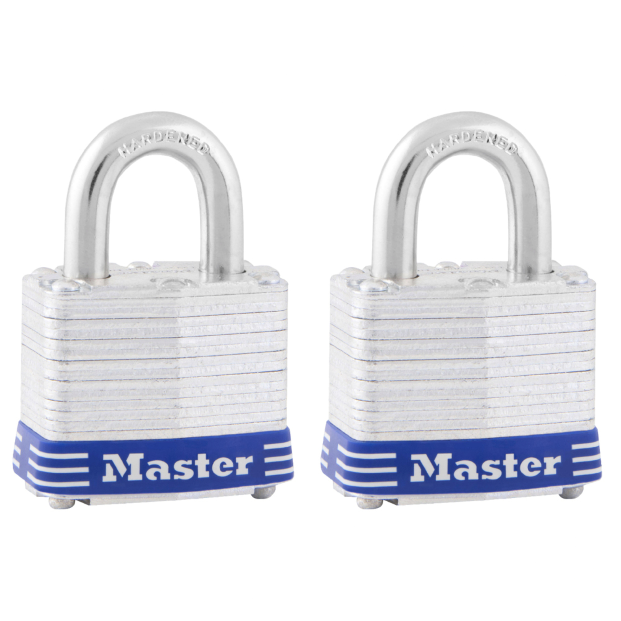 199089 MASTER LOCK - Candado laminado 40mm llave tradicional gancho corto con 2pz Master Lock