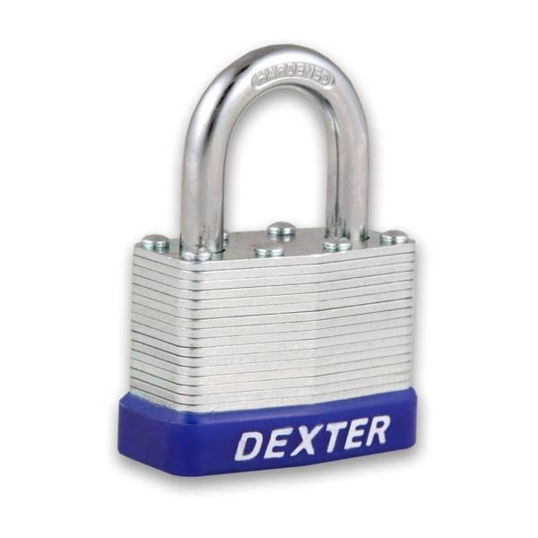 199540 DEXTER - Candado laminado 30mm llave tradicional gancho corto en blister Dexter