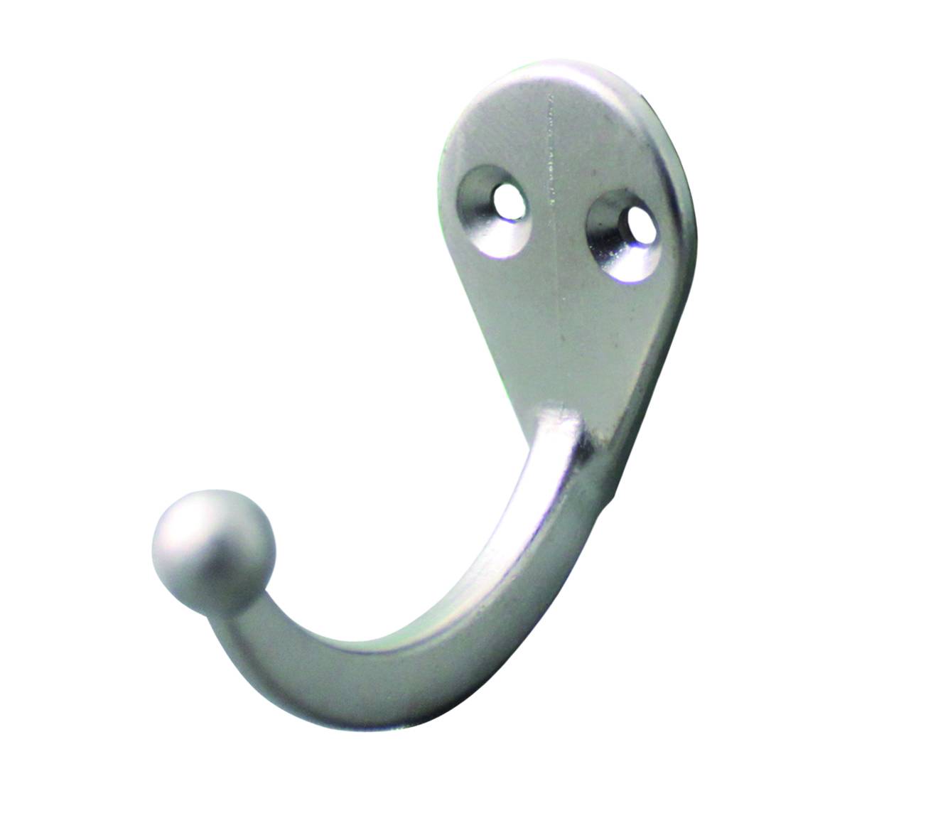 200880 HANDY HOME - Gancho perchero sencillo niquel satinado Handy Home