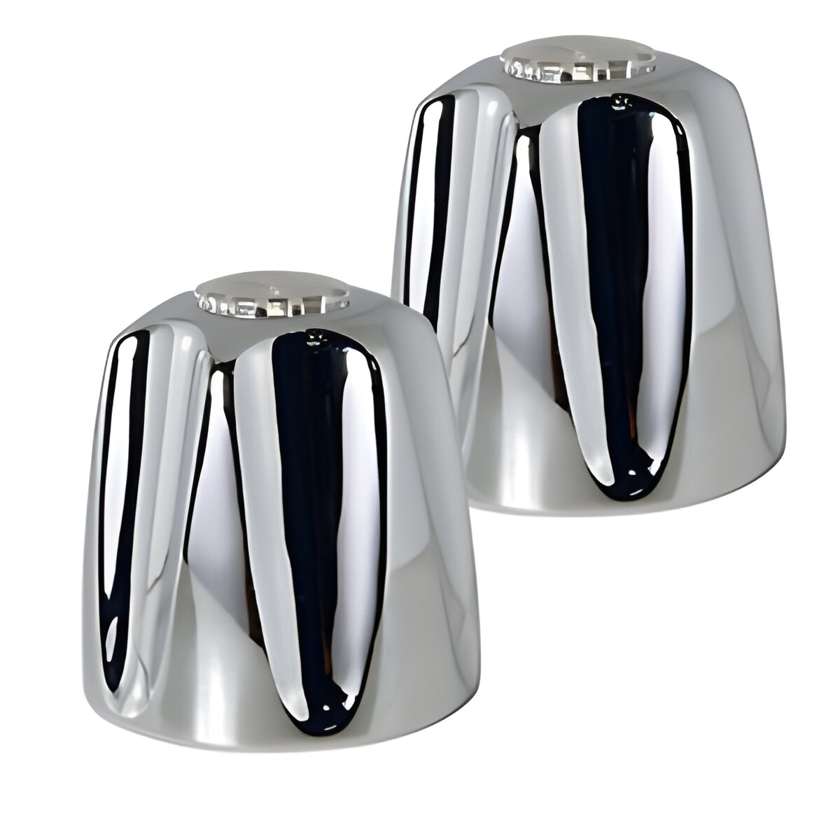 201211 RUGO - Juego manerales grandes metalico regio cromado M36P Rugo