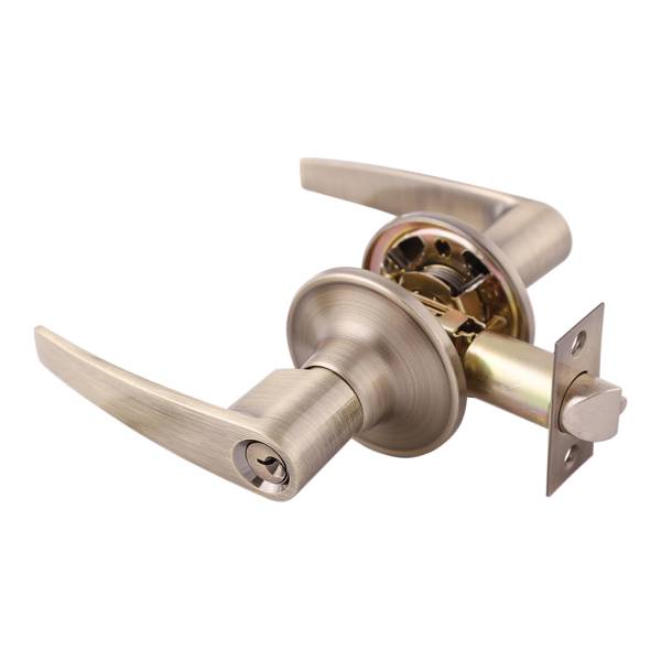 201840 DEXTER - Cerradura manija llave boton laton antiguo onix Dexter