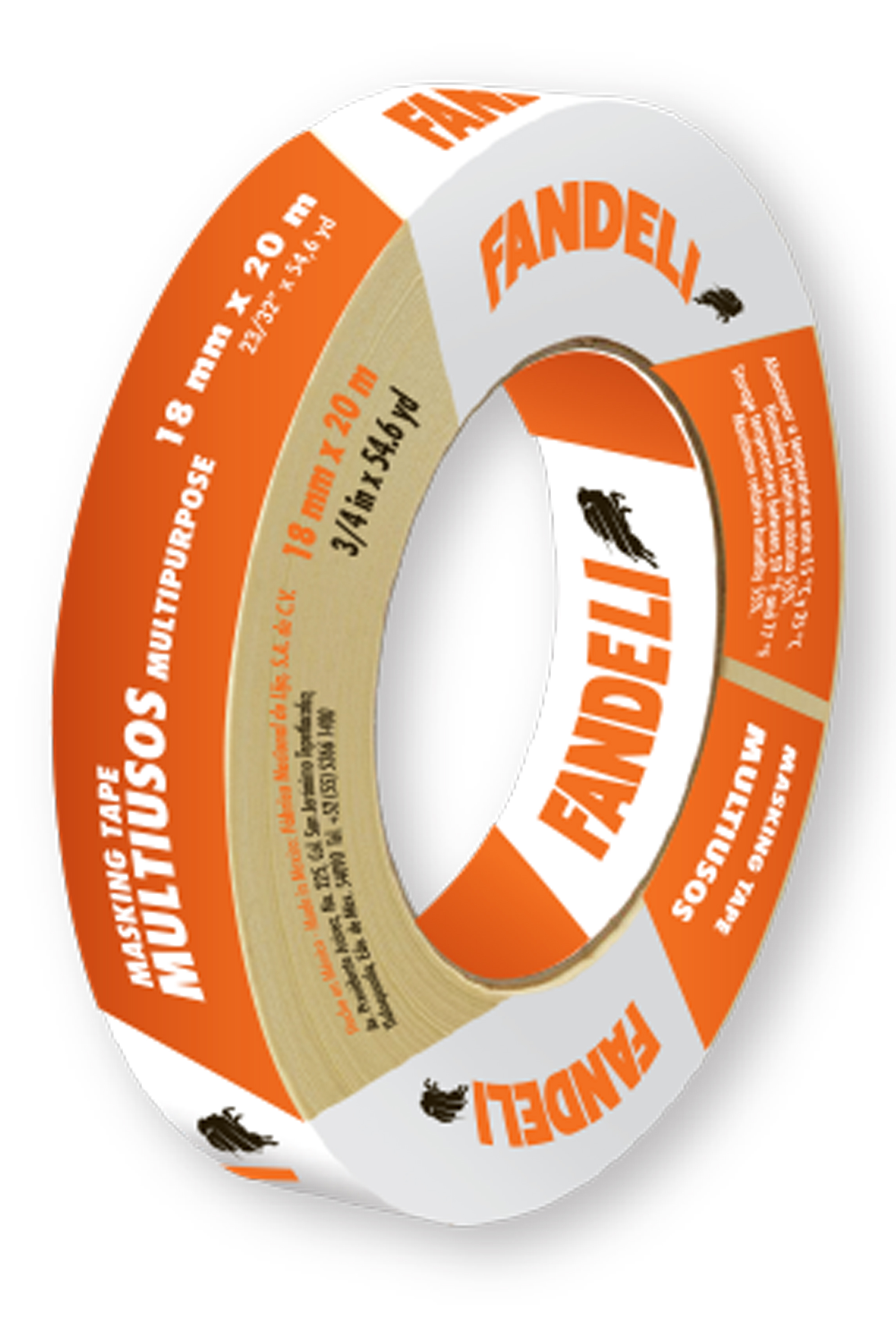202004 FANDELI - Cinta masking tape 3/4