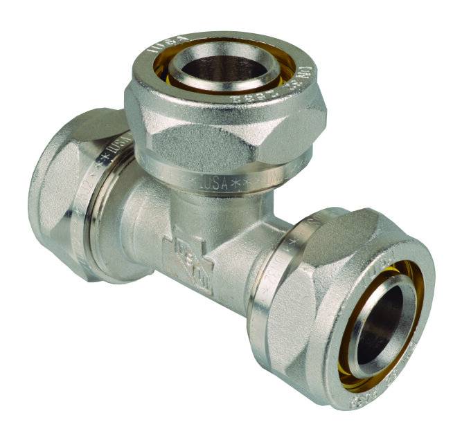 202076 IUSA - Tee gas laton 3/8