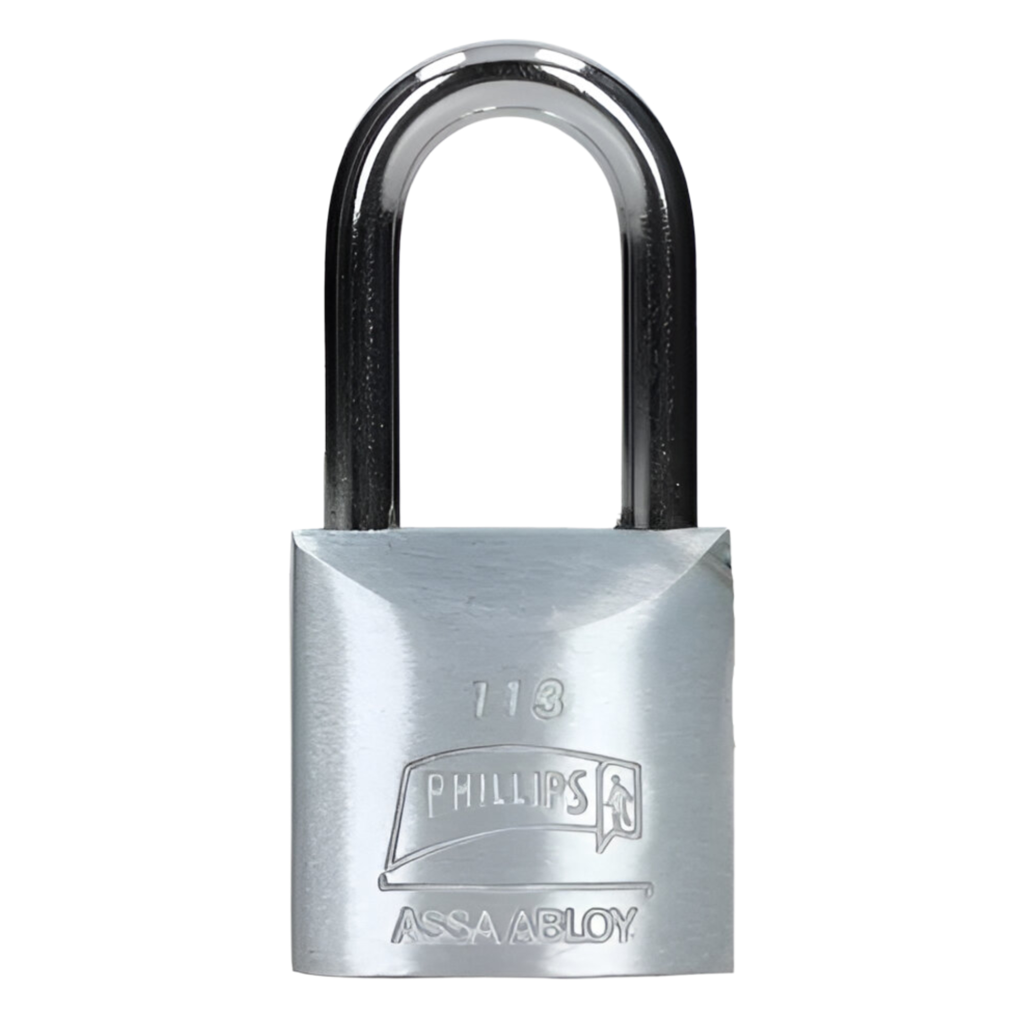 202084 PHILLIPS - Candado metalico 45mm llave tradicional gancho largo pulido en caja Phillips
