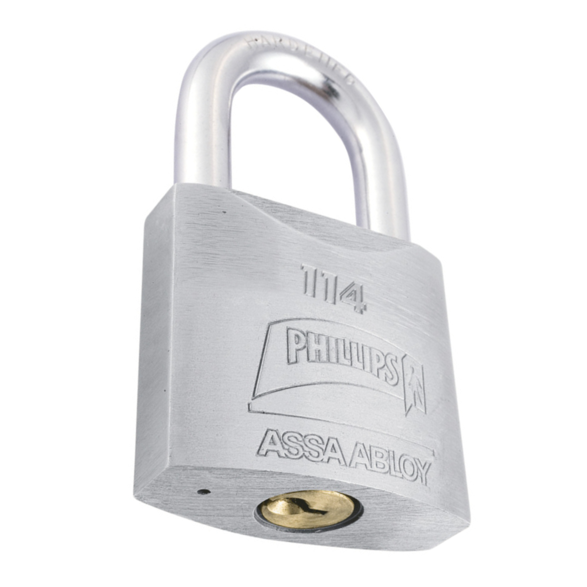 202087 PHILLIPS - Candado metalico 50mm llave tradicional gancho corto pulido en caja Phillips
