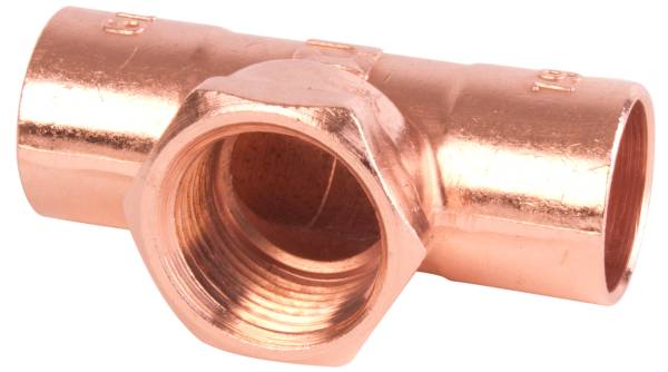 204046 STANDARD - Tee cobre rosca interior centro 013mm 1/2