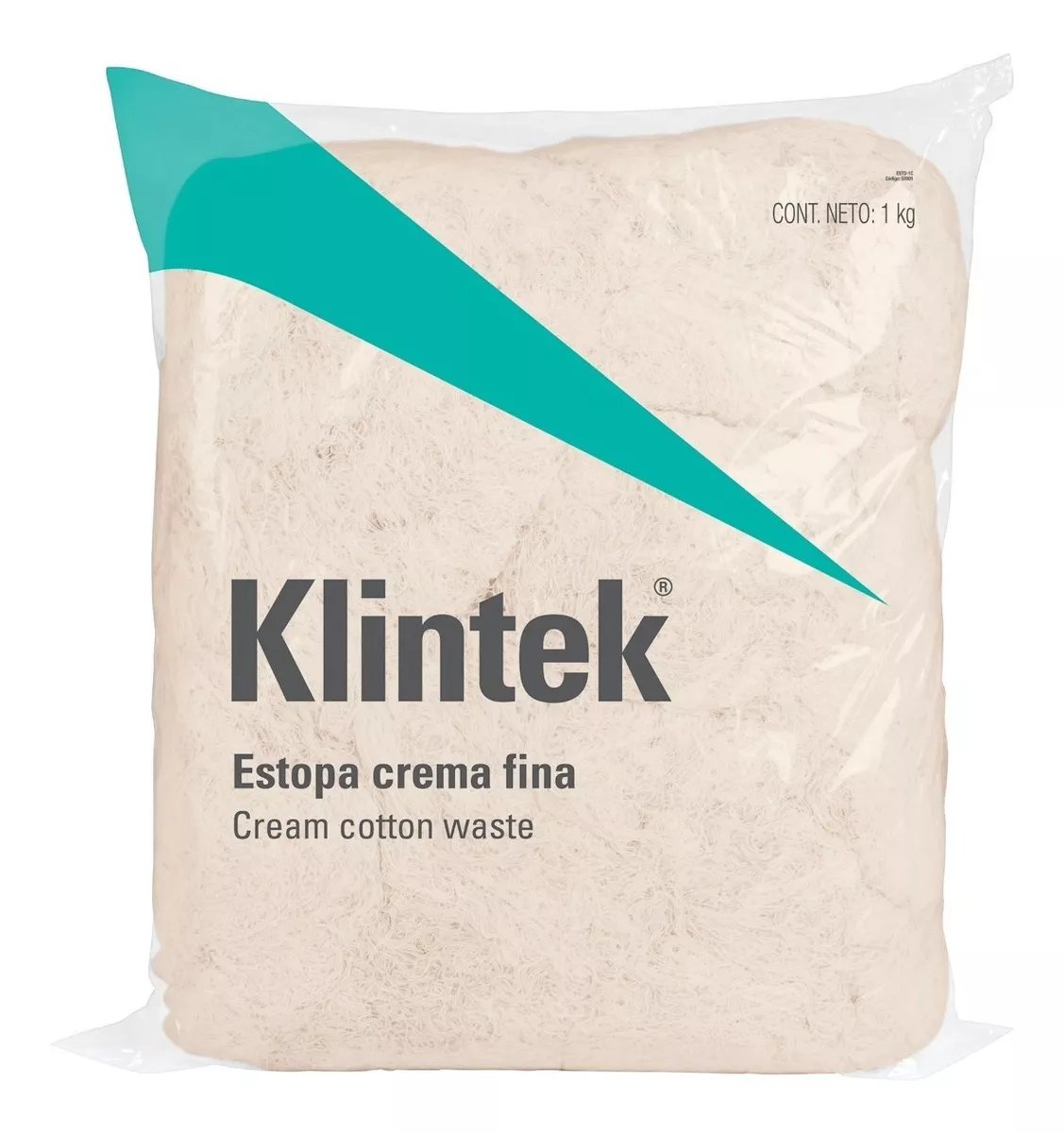 204936 KLINTEK - Estopa crema 1.0 kg KLINTEK