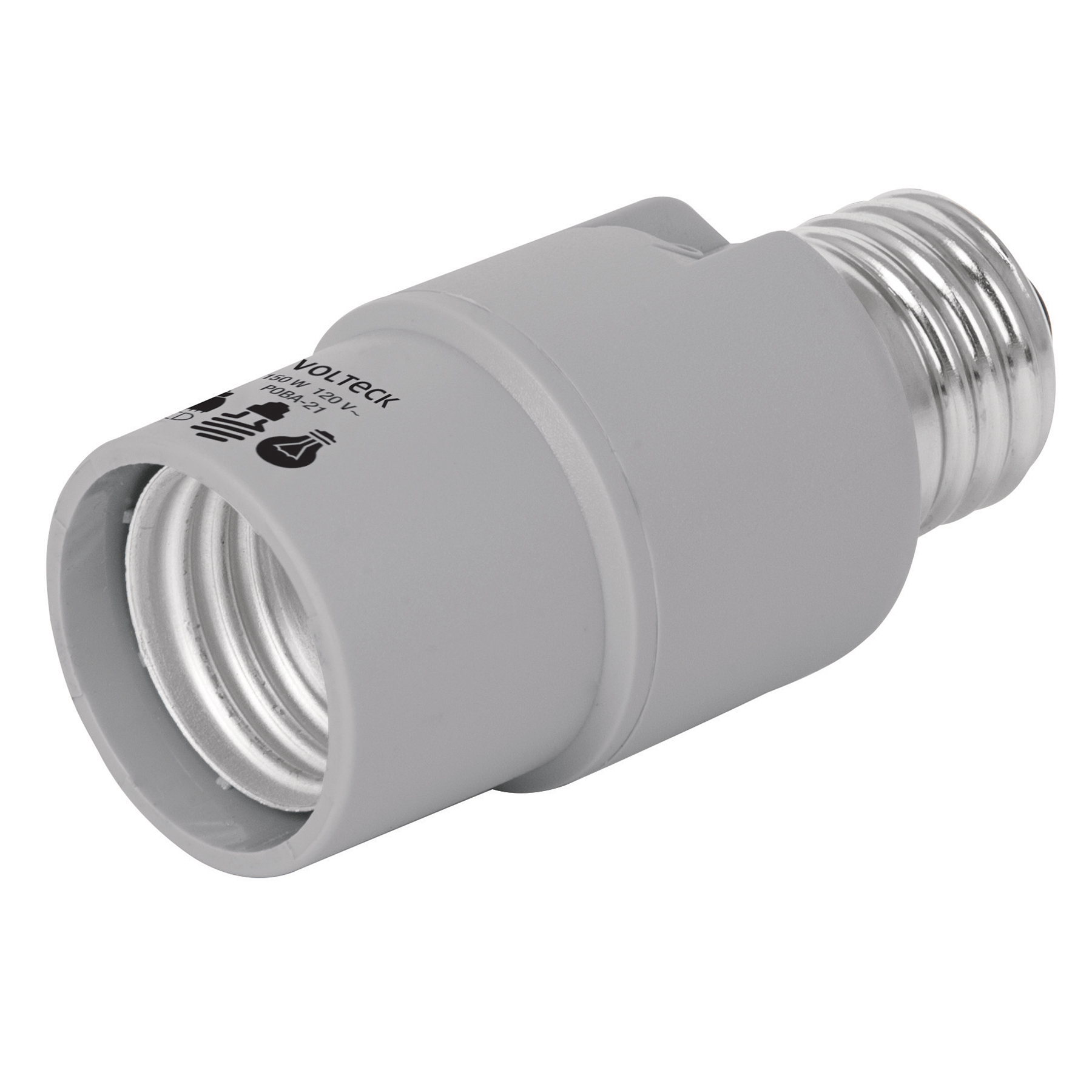204941 VOLTECK - Portalampara con sensor luz poba-21 Volteck