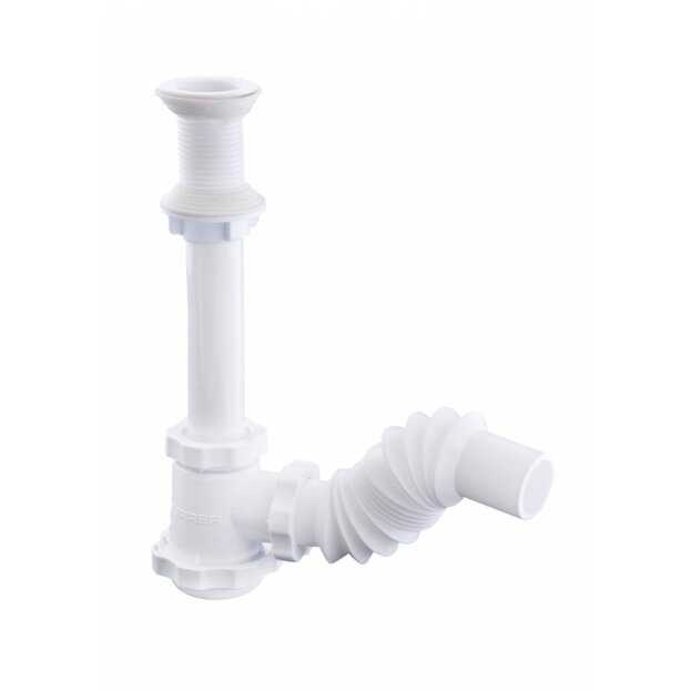 205048 URREA - Trampa para lavabo flexible PVC 3701 Urrea
