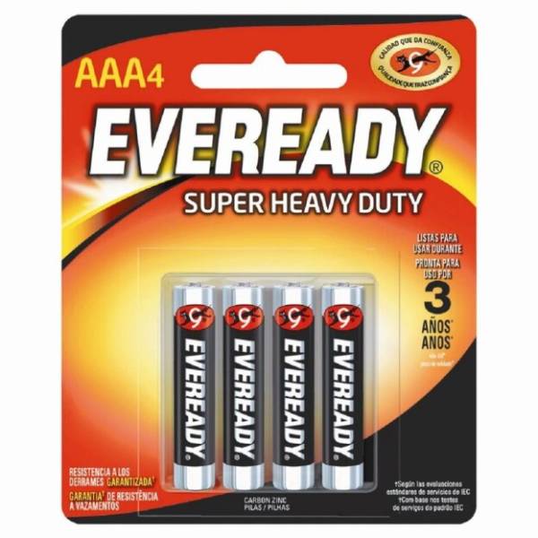 205228 EVEREADY - Pila zinc-carbon AAA blister con 4 pz 1212-4 eveready