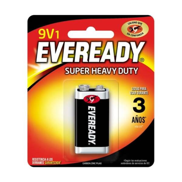 205231 EVEREADY - Pila zinc-carbon 9v blister con 1 pz 1222-1 eveready