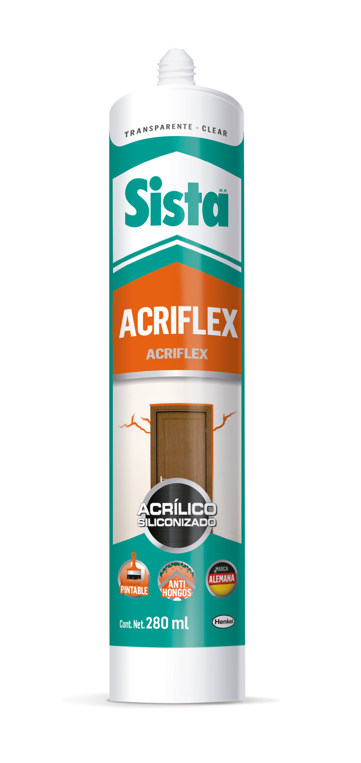 205289 SISTA - Sellador acrilico cartucho 300ml blanco Acriflex F130 Sista