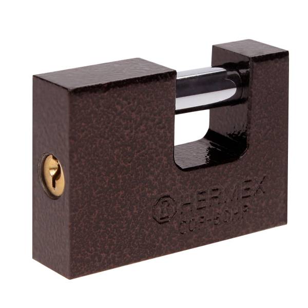 205831 HERMEX - Candado metalico 60mm llave tradicional antipalanca arena Hermex