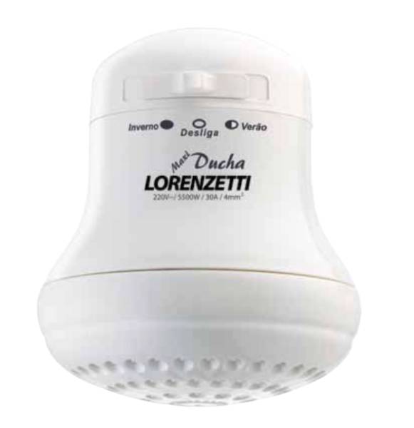 206198 LORENZETTI - Regadera electrica 3 temperaturas sin brazo Maxi Ultra Lorenzetti