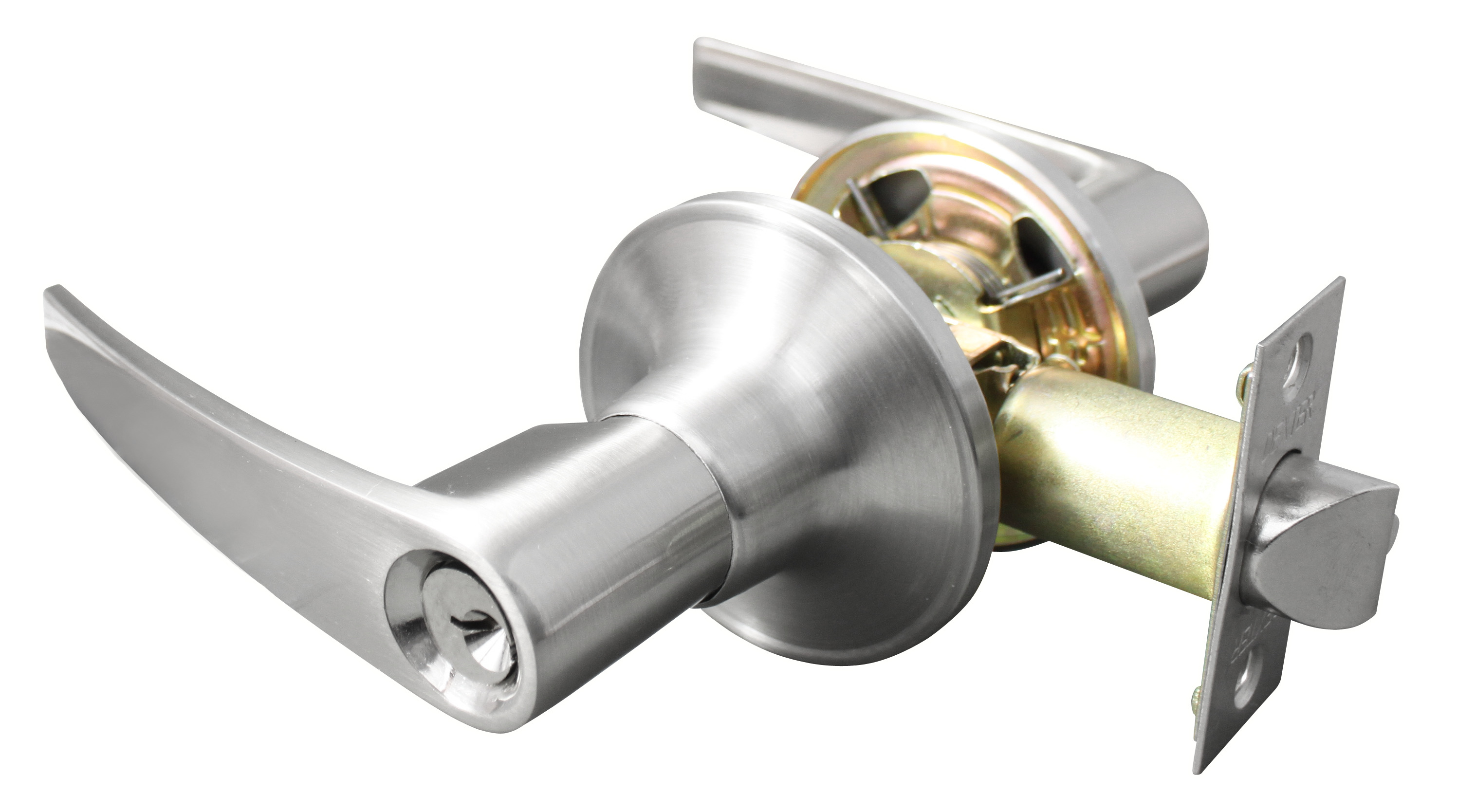 206527 DEXTER - Cerradura manija llave boton niquel satinado onix Dexter
