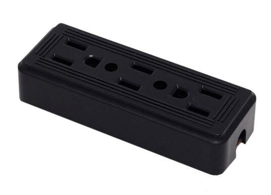 207005 KLEY - Multicontacto para extension 3 contactos negro granel Kley